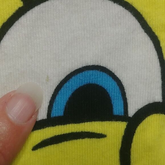 Nickelodeon Spongebob PJ top, slim fitting Boy 8 - Picture 2 of 5